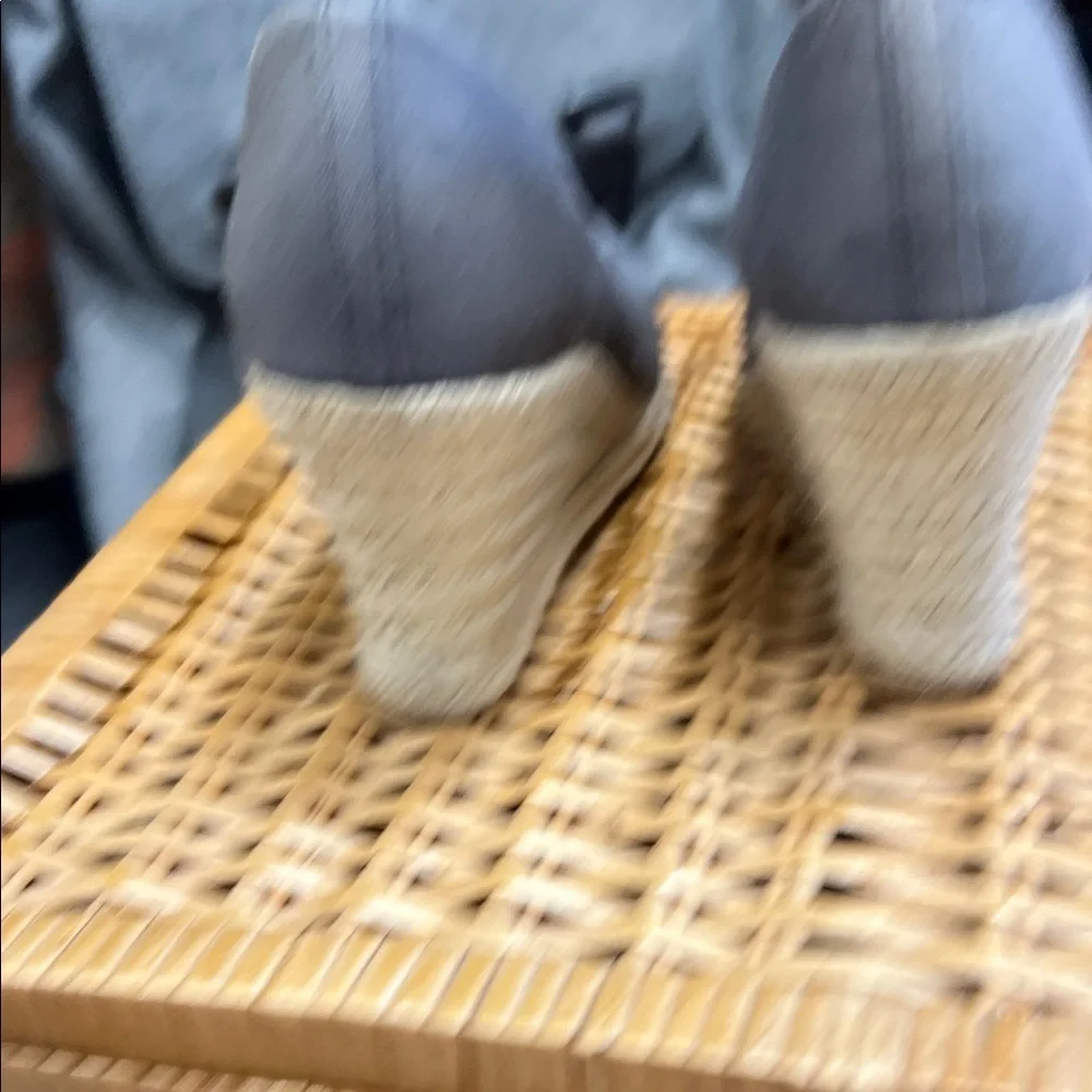 J. Crew Gray Cream Wedges Slip-On Comfort